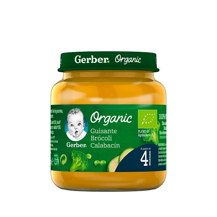 Gerber Organic Piselli Broccoli e Zucchine 125g