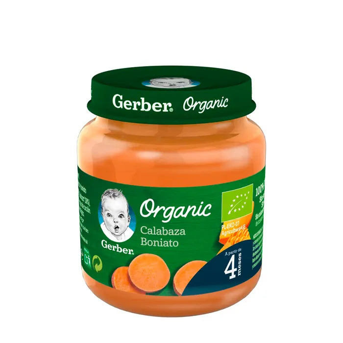 Gerber Organic Zucca e Patata Dolce 125g