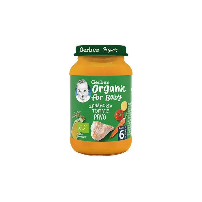 Gerber Organic Carota Pomodoro Tacchino 1U 190g