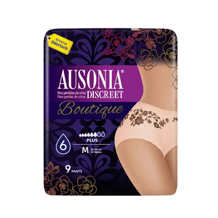 Ausonia Discreet Boutique Slip Donna 9 Pezzi Protezione