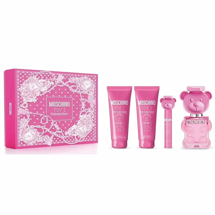 Moschino Toy 2 Bubblegum Eau de Toilette Spray 100ml Set 4 Parti