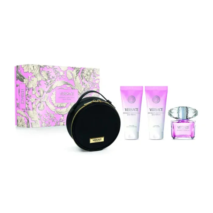 Versace Bright Crystal Eau De Toilette Spray 90ml Set 4 Parti