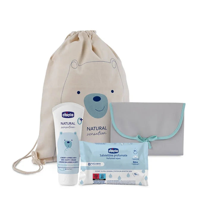 Set Per Il Cambio Pannolini Chicco Natural Sensation 4 Pezzi