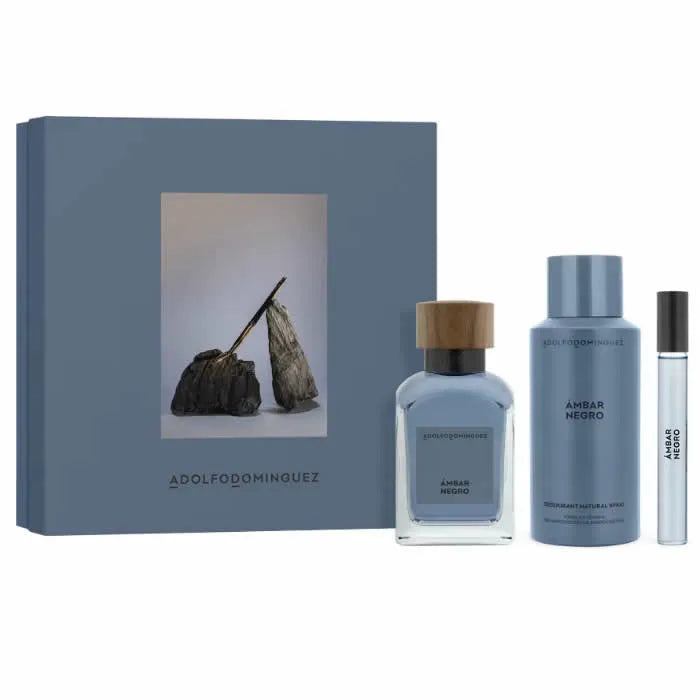 Adolfo Dominguez Ambar Negro Eau de Toilette 120 ml Set