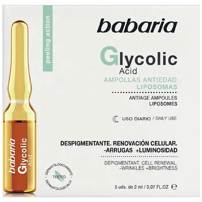 Babaria Ampolle Acido Glicolico Rigenerazione Cellulare 5 X 2 ml