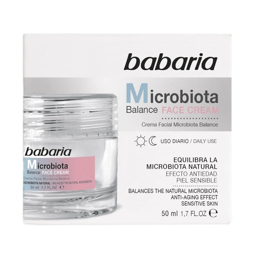 Babaria Microbiota Balance Crema Viso Uso Diario Pelle Sensibile 50 ml
