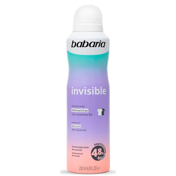 Babaria Invisible Deodorant Spray 200 ml - Protezione 24h