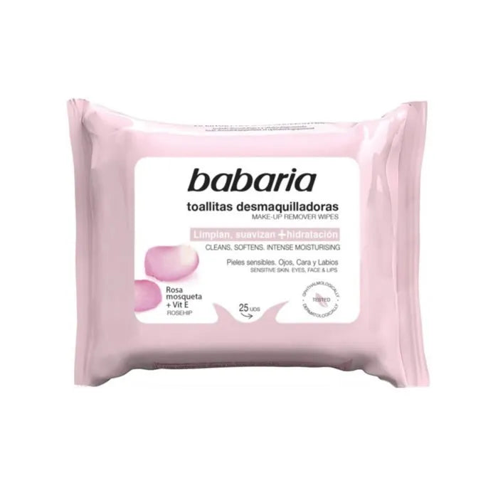 Babaria Rosa Mosqueta Struccanti Viso 25 Salviettine