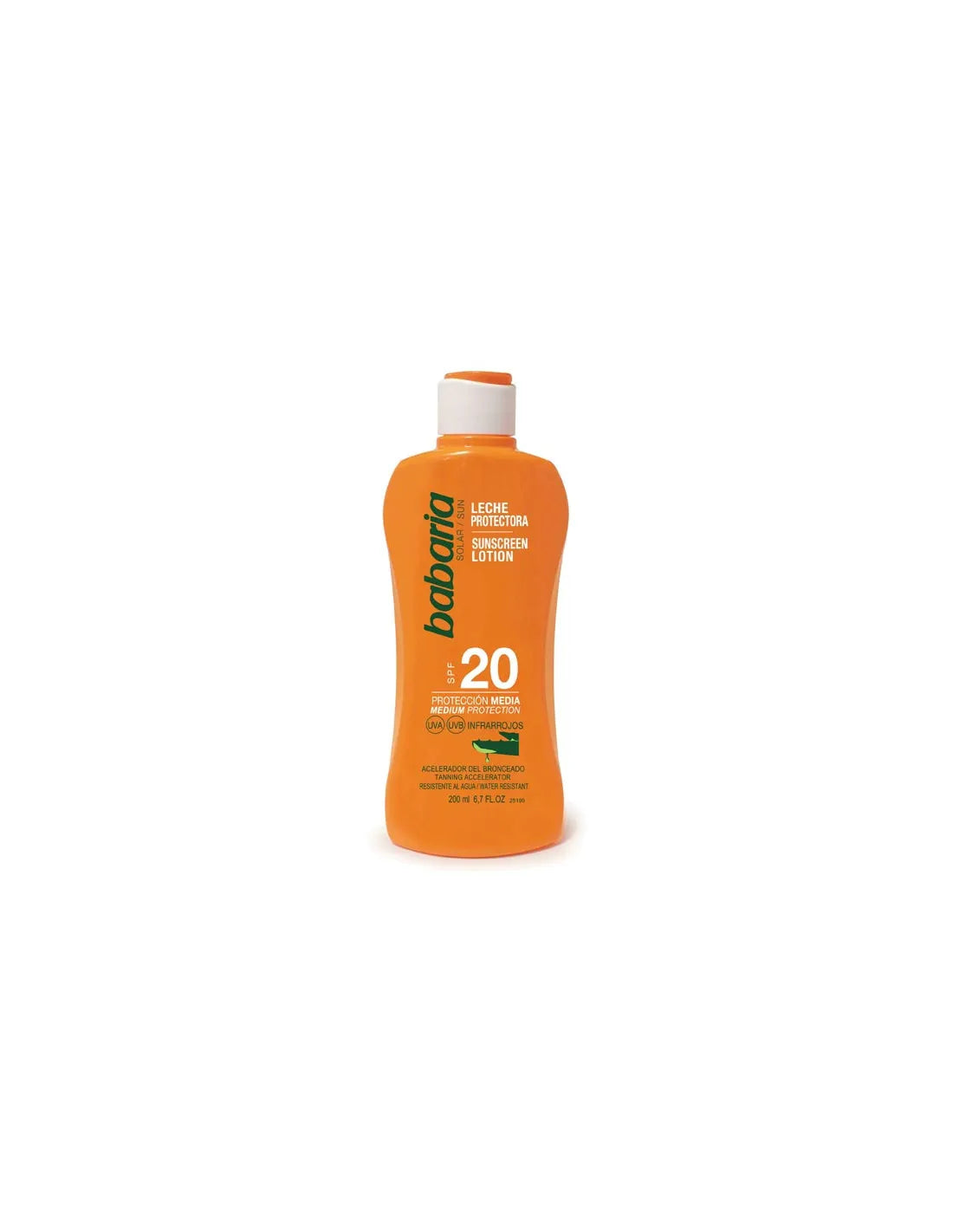 Babaria Latte Solare Protettore Aloe spf 20 300 ml