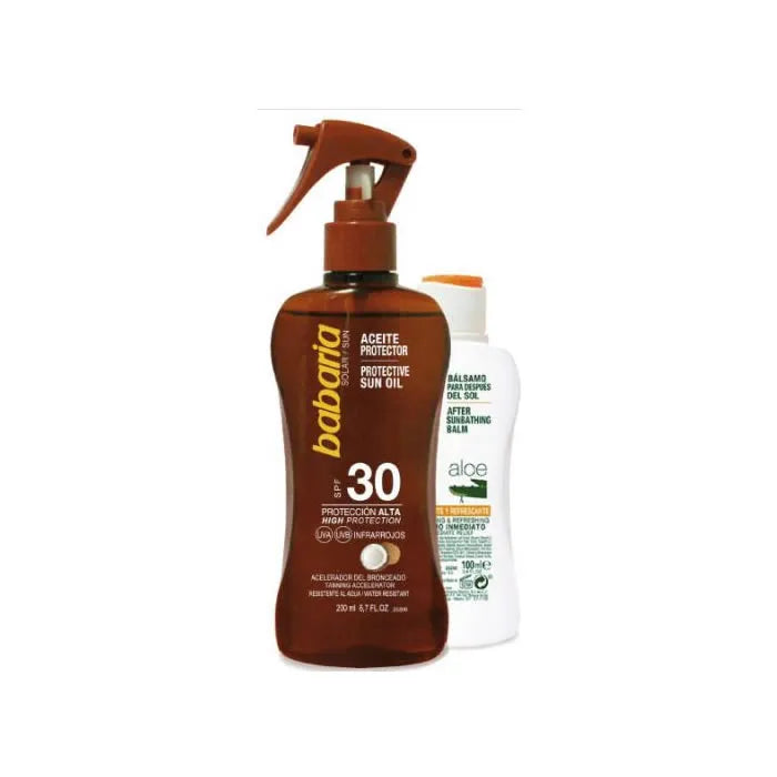 Babaria Sun Protective Olio Solare spf 30 Spray 200 ml Set 2
