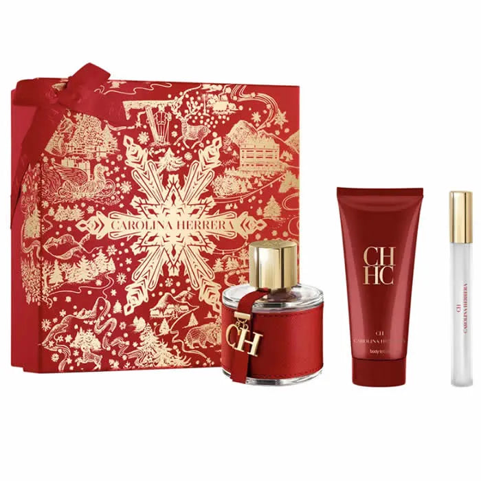 Carolina Herrera Ch Eau De Toilette Spray 100ml Set 3 Parti
