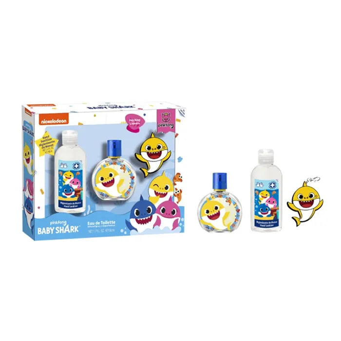 Cartoon Baby Shark Eau De Toilette Spray 50ml Set 3 Parti