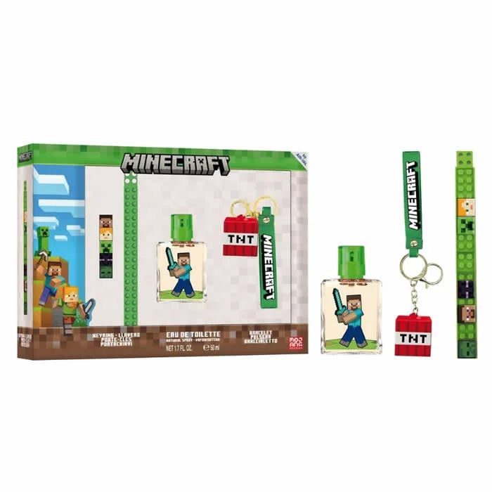Minecraft Eau De Toilette Spray 50ml Set 3 Parti