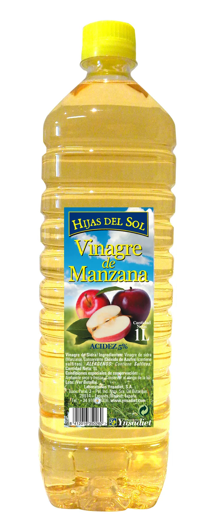 Ynsadiet Vinagre De Manzana 1 Litro