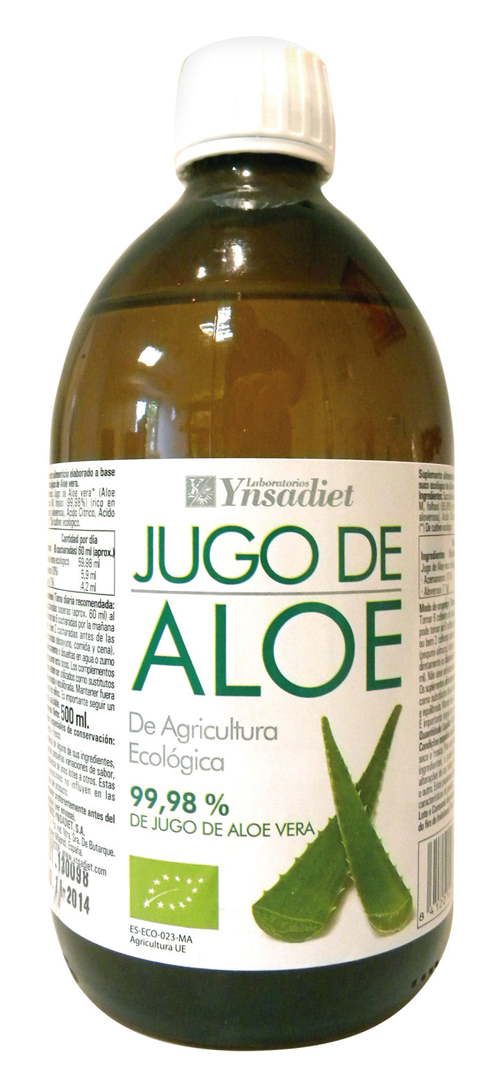 Ynsadiet Jugo Aloe Vera Bio 500ml