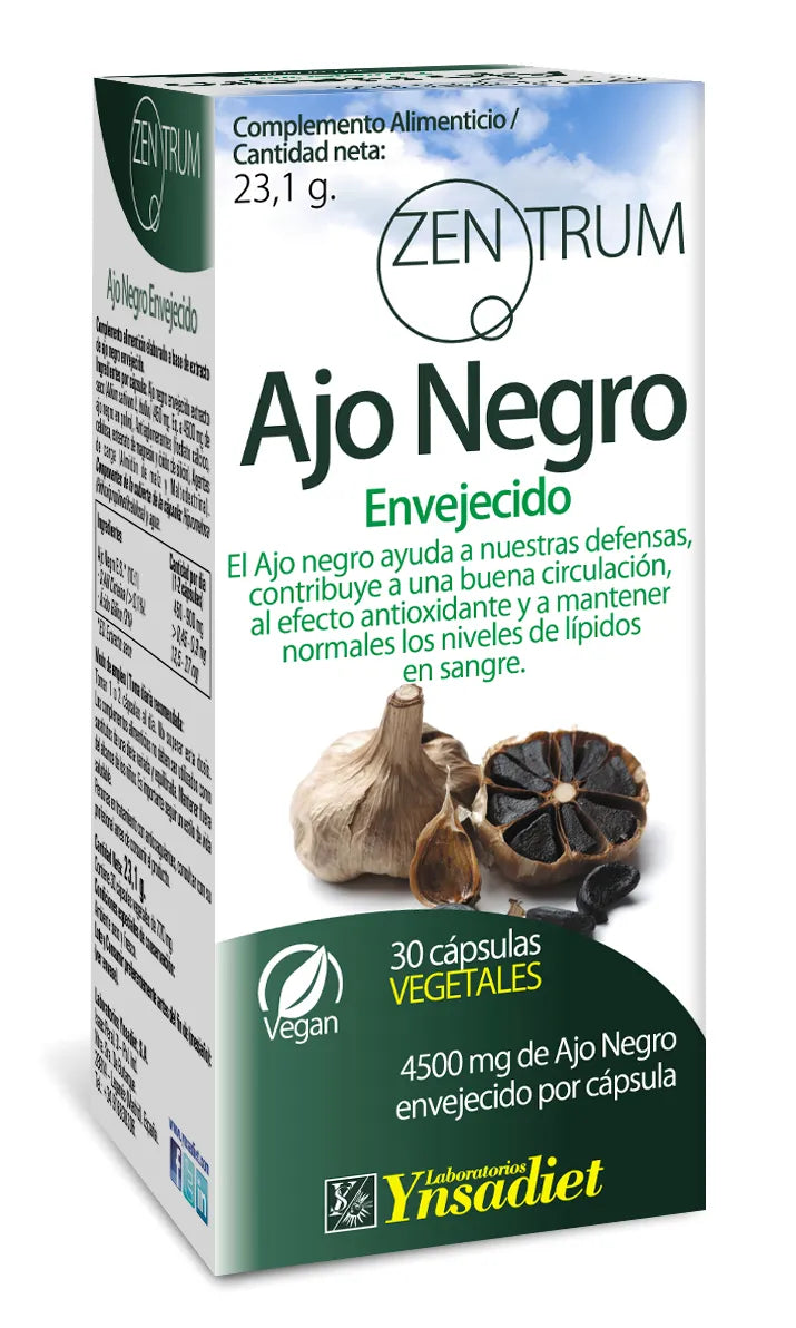 Ynsadiet Zentrum Extracto Ajo Negro Envejecido 30 Caps