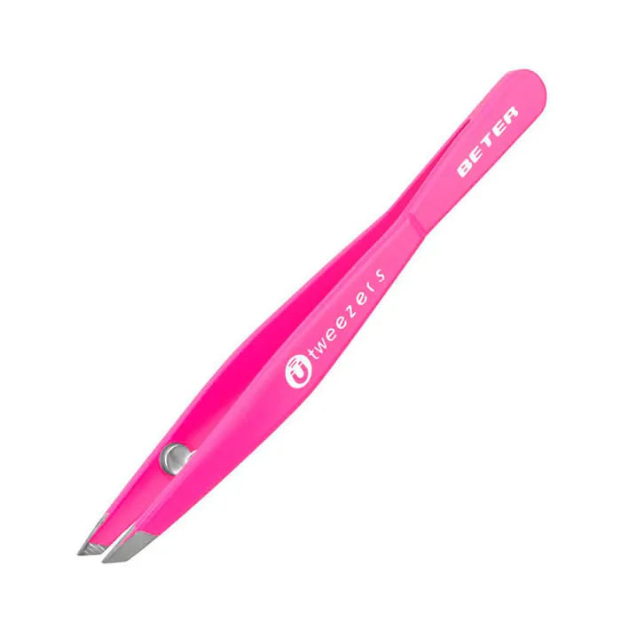Beter Pinzette Magnetiche Punta Obliqua Rosa