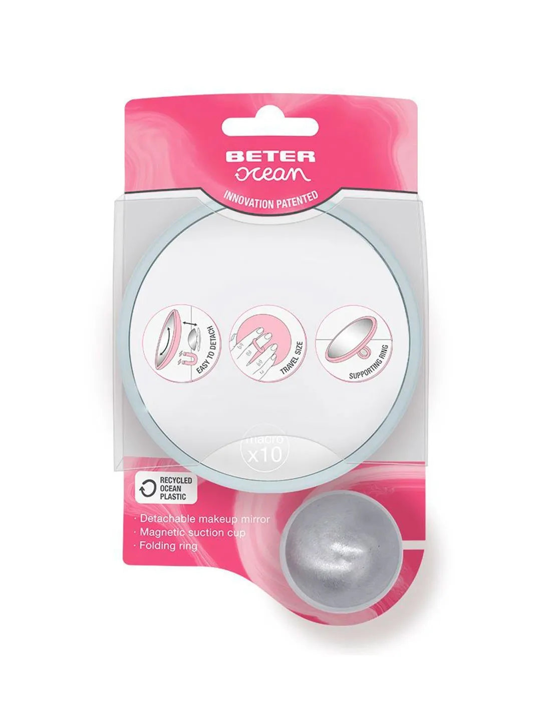 Beter Specchio Ocean Estraibile con Ventosa Magnetica X10