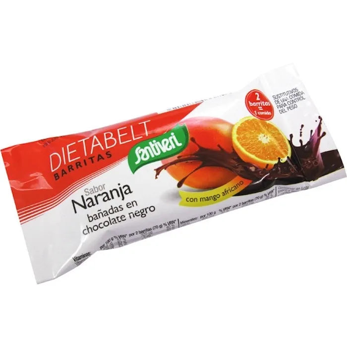 Santiveri Dietabelt Barretta Di Cioccolato Fondente All'arancia 16 Unità