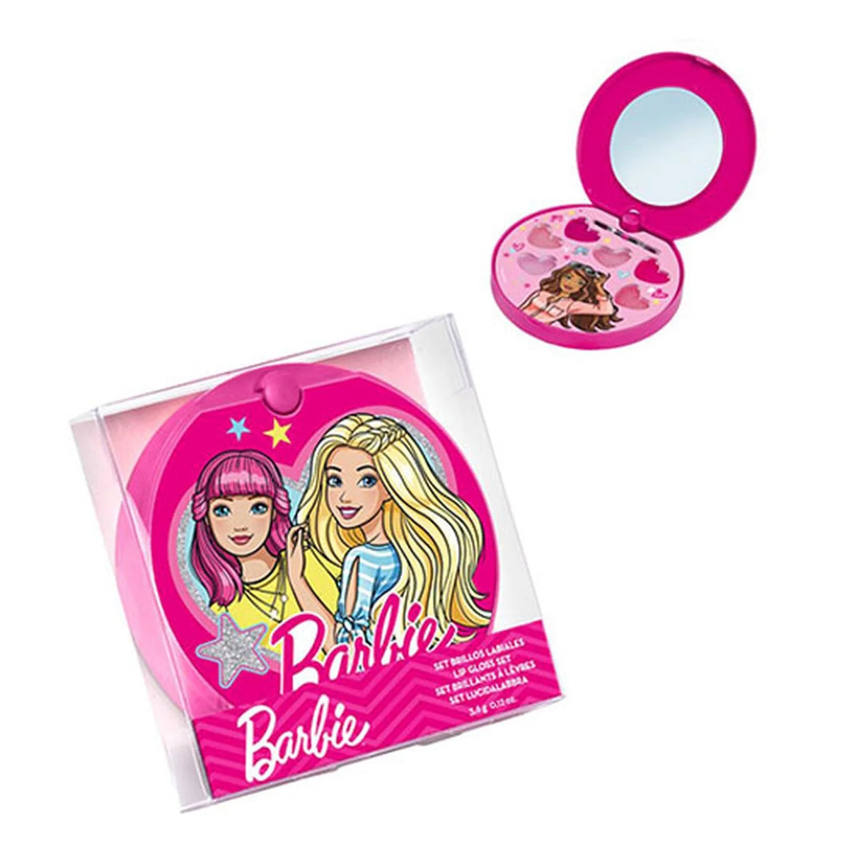 Cartoon Lorenay Barbie Polvera Espejo Brillo L C