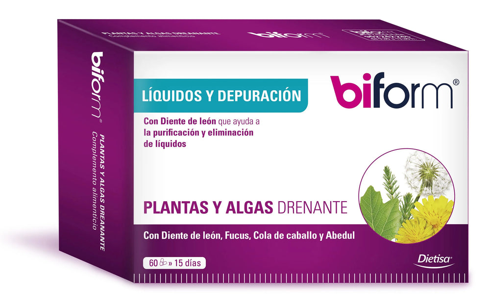 Biform Piante e Alghe 60 Capsule - Integratore Drenante