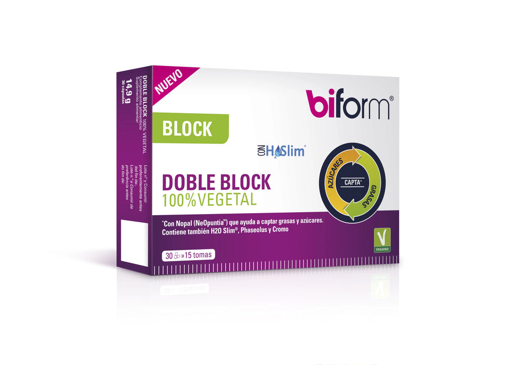 Biform Doble Block 100 Vegetal 30 Capsule - Integratore Drenante