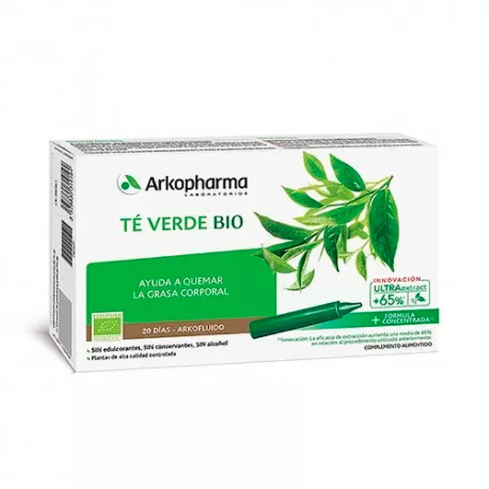 Arkopharma Arkofluido Tè Verde 20 Fiale - Integratore Naturale