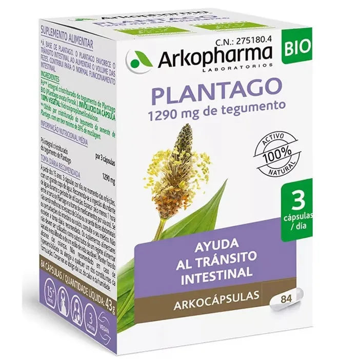 Arkopharma Plantago Arkocapsule 84 Capsule - Benessere Digestivo