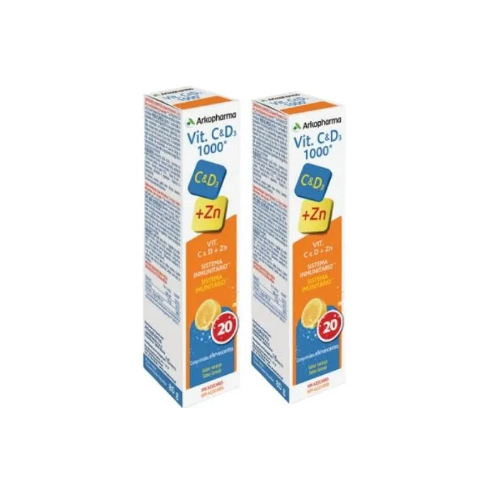 Arkopharma Vitamina C e D3 1000 mg - 40 Compresse Difese
