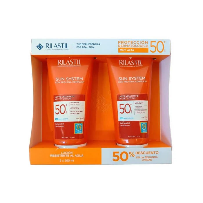 Rilastil Sun System Latte Vellutante Spf50+ 2x200ml