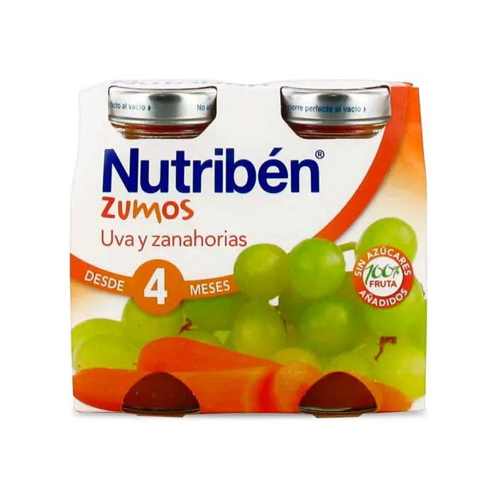Nutribén Succo D'uva e Carota 2x130ml