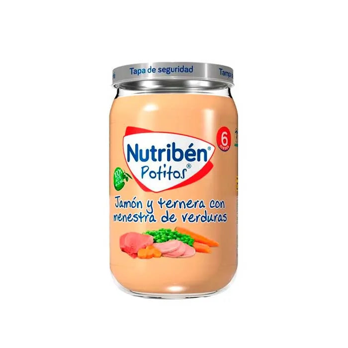 Nutribén Potito Prosciutto, Manzo con Verdure 235g