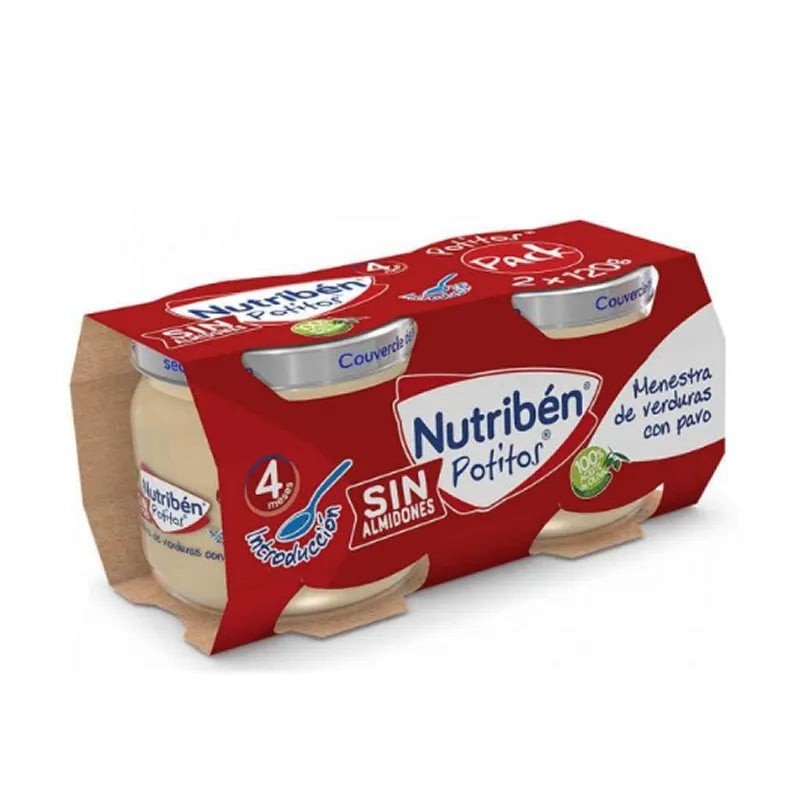 Nutribén Vasetto Minestra di Verdure con Manzo 2 Confezioni 120 g