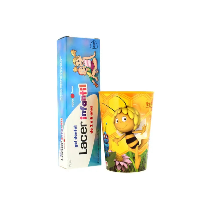 Lacer Bambini Gel Dentale Strawberry 75ml Set 2 Parti