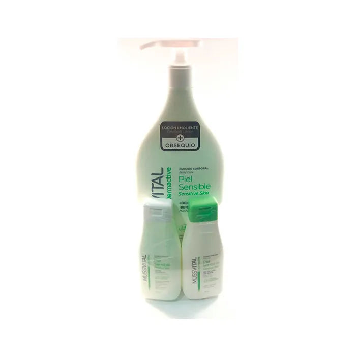 Mussvital Dermactive Lozione Idratante Pelle Sensibile 1000ml Set 3 Parti