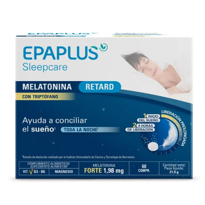 Epaplus Sleepcare Ritardo Del Sonno Melatonina + Triptofano 60 Compresse
