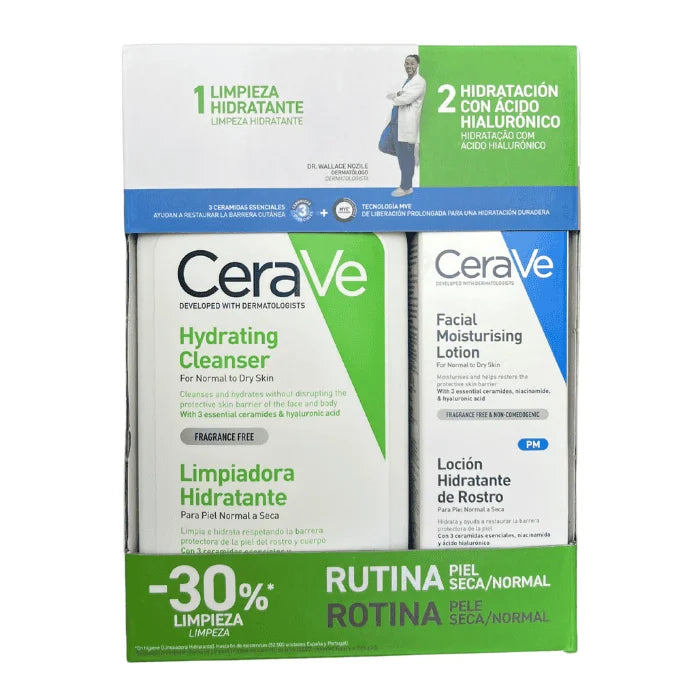 Cerave Hydrating Cleanser 473ml Set 2 Parti