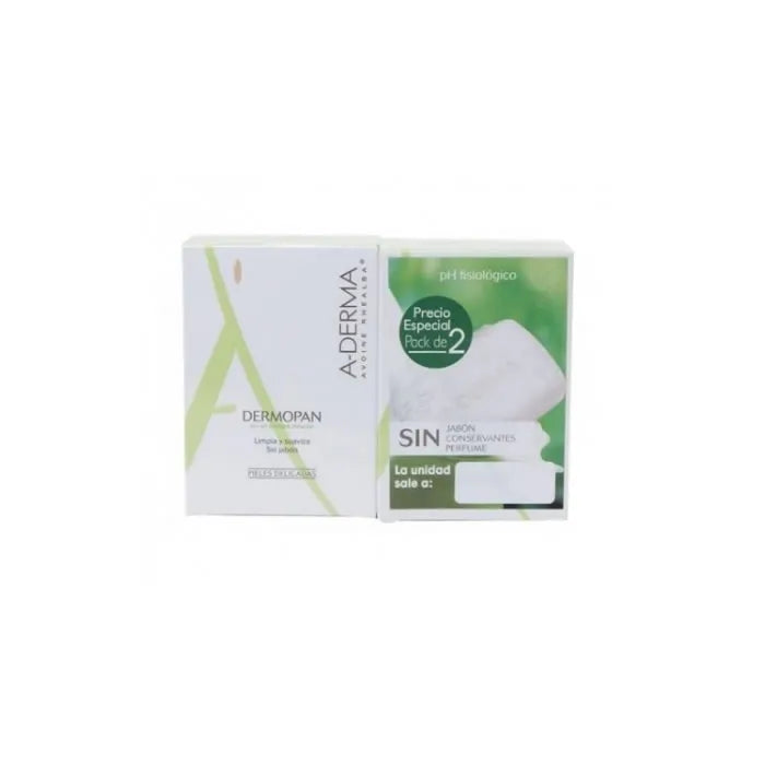 A-derma Dermopan Pastilla Viso 100 ml X2