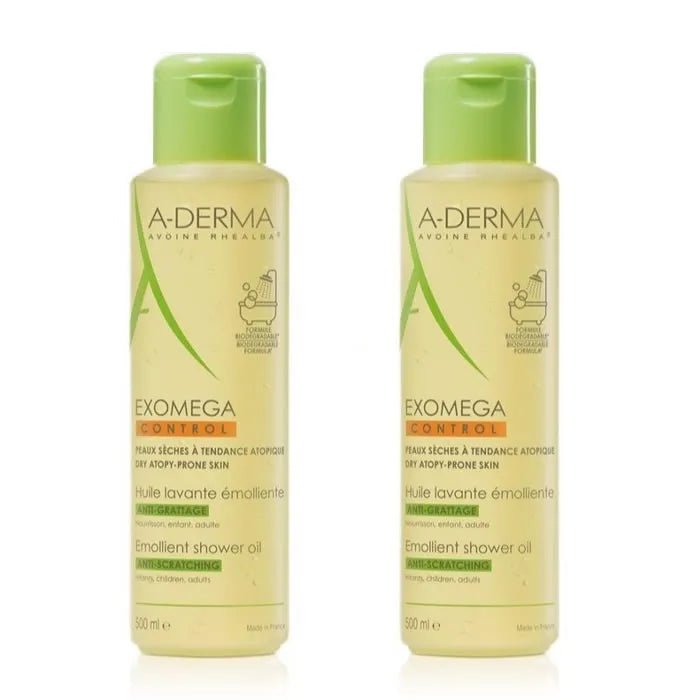 A-derma Exomega Doccia Olio Pelle Secca 2x500 ml