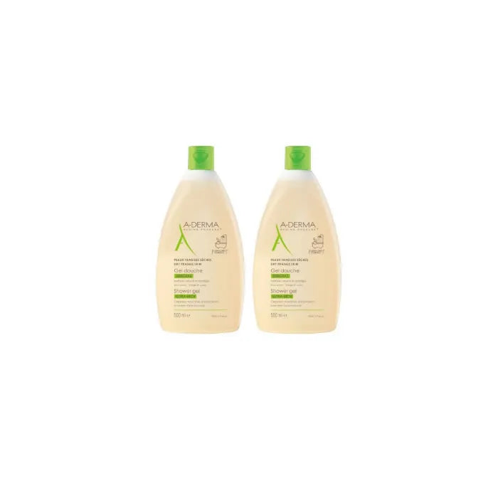 Gel doccia A-Derma Pelle Secca E Sensibile 2x500ml