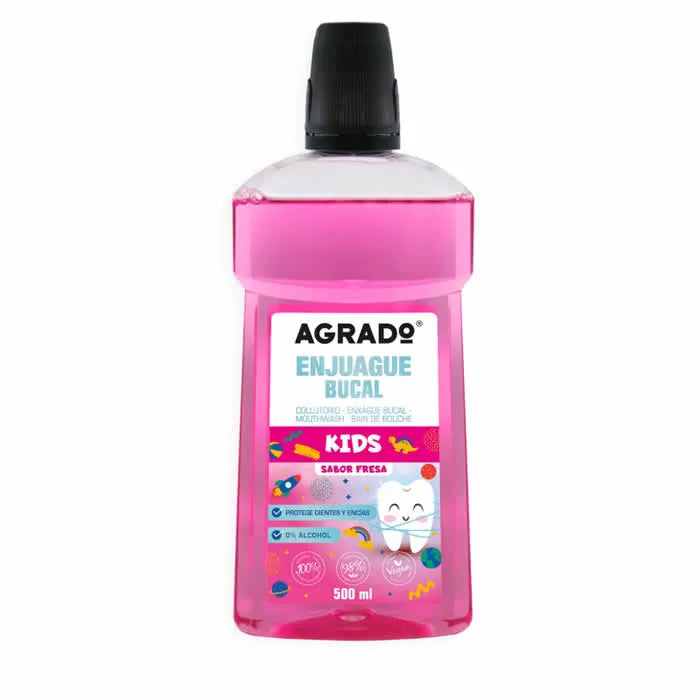 Agrado Collutorio Bambini Fragola 500 ml