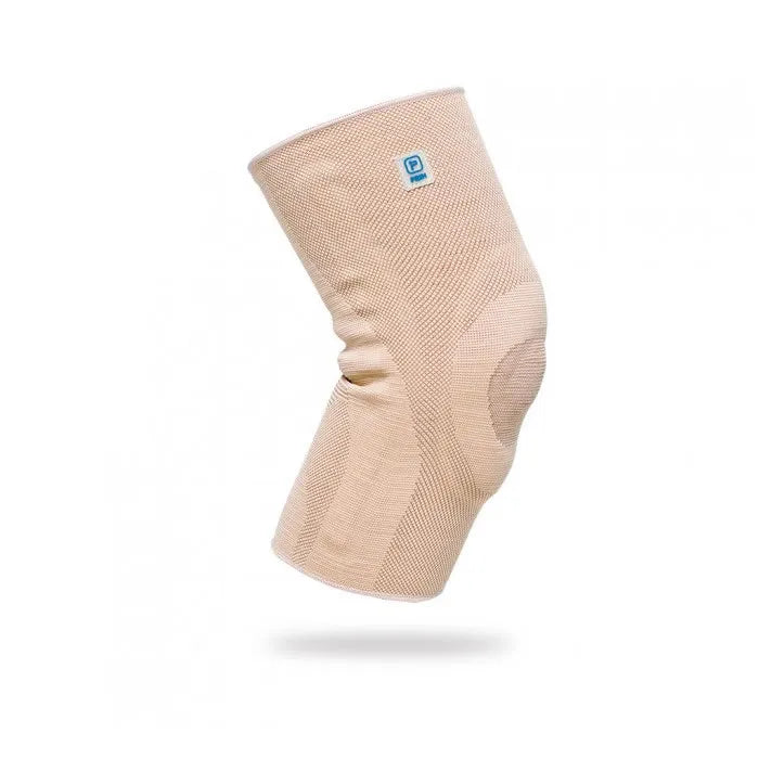 Ginocchiera elastica con cuscinetto in silicone e stabilizzatori laterali T.S