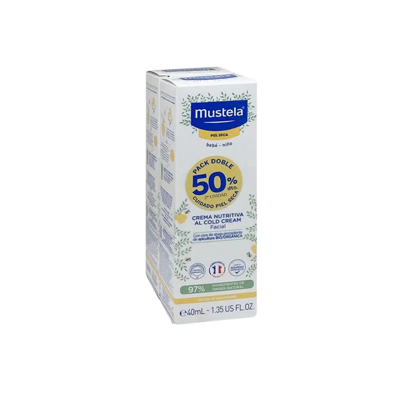 Mustela Crema Viso Cold Cream 2x40ml