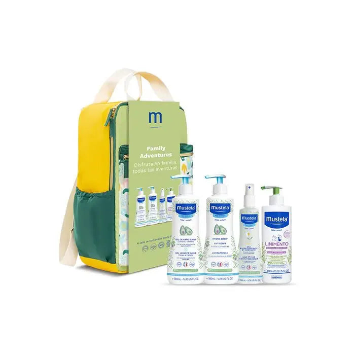 Mustela Zaino Family Pastello Set 5 pezzi
