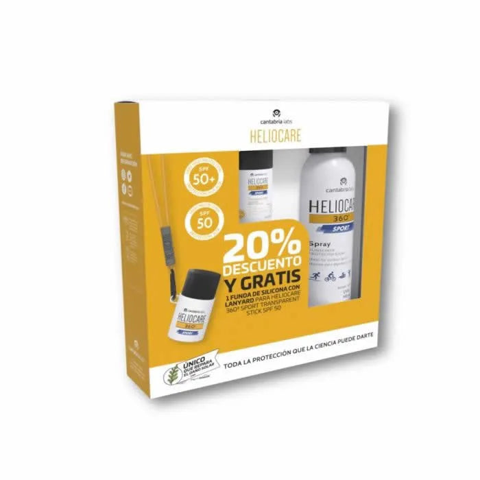 Heliocare 360º Sport Protezione solare SPF 50+ Set 3 Pezzi