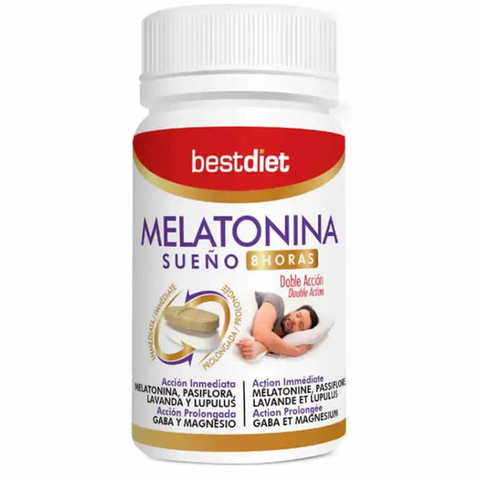 Best Diet Melatonina Doppia Azione 30 Capsule - Sonno 8 Ore