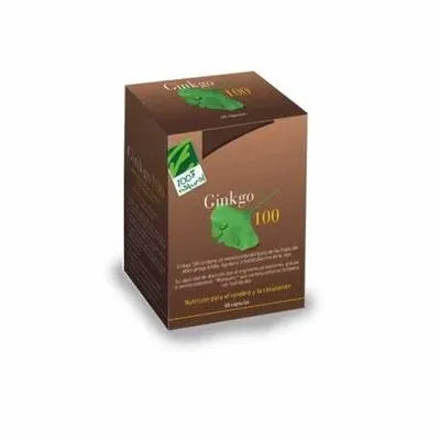 100% Natura Ginkgo 100 60 Capsule - Integratore Memoria e Circolazione