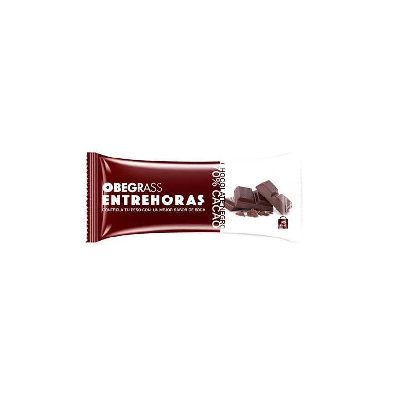 Actafarma Obegrass Barretta Fuori Pasto Cioccolato Negro 50% Cacao 30