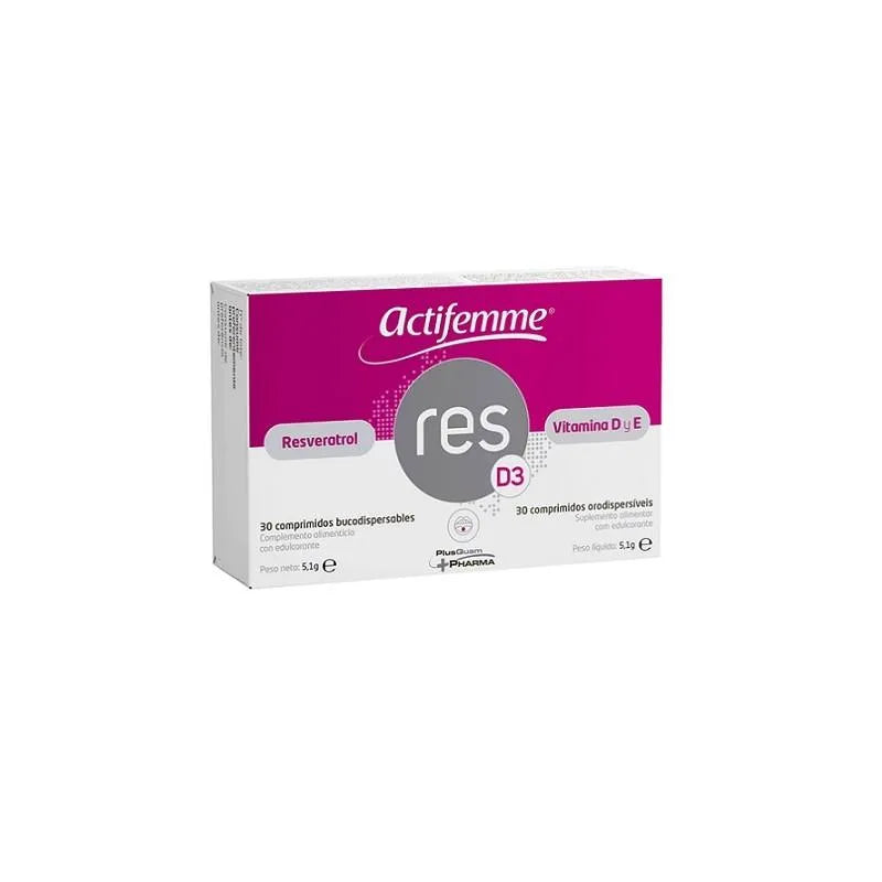 Actifemme Resveratrolo Resd3 con Vitamina D - 30 Compresse