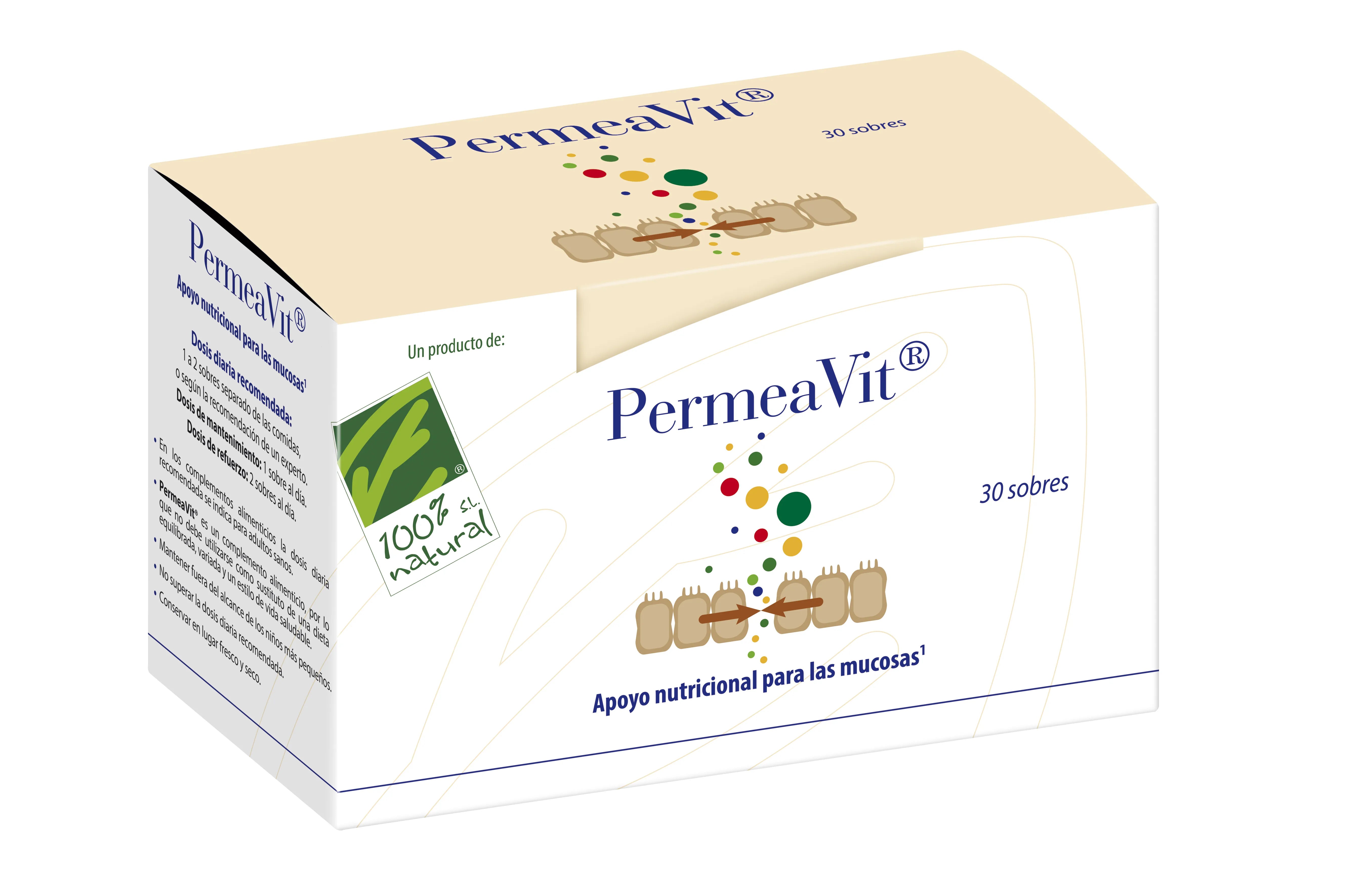 100%natura Permeavit 30 Bustine - Viso